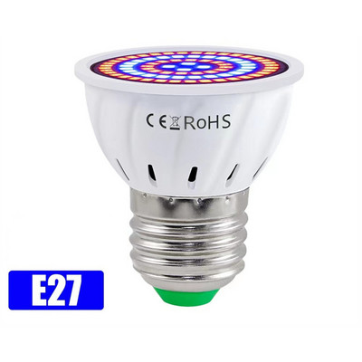 Phyto Led B22 Lumină de creștere hidroponică E27 Bec Led de creștere MR16 cu spectru complet 220V Lampă UV Plant E14 Fitolamp pentru răsaduri de flori