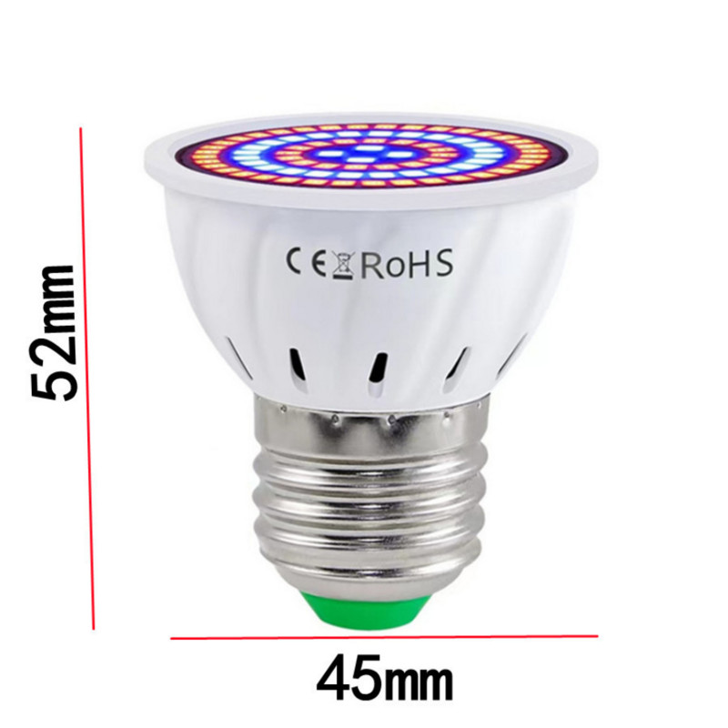Phyto Led B22 Lumină de creștere hidroponică E27 Bec Led de creștere MR16 cu spectru complet 220V Lampă UV Plant E14 Fitolamp pentru răsaduri de flori