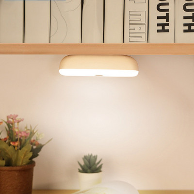 Lumină de noapte cu LED, 3 culori luminoase, reglare continuă, încărcare USB, magnetice fără fir pentru dulap, lampă de masă pentru citire pentru dormitor.