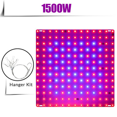 LED rasvjetna ploča punog spektra 220 V 1000 W 1500 W unutarnje svjetiljke za uzgoj za staklenike Fito Flowers Grow Tent SAD EU UK utikač