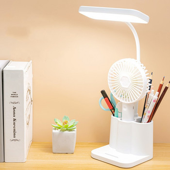 LED сгъваема настолна лампа Държач за писалка Нощна лампа за деца Пишещи лампи Ярка офисна настолна лампа за учене Четене Защита на очите
