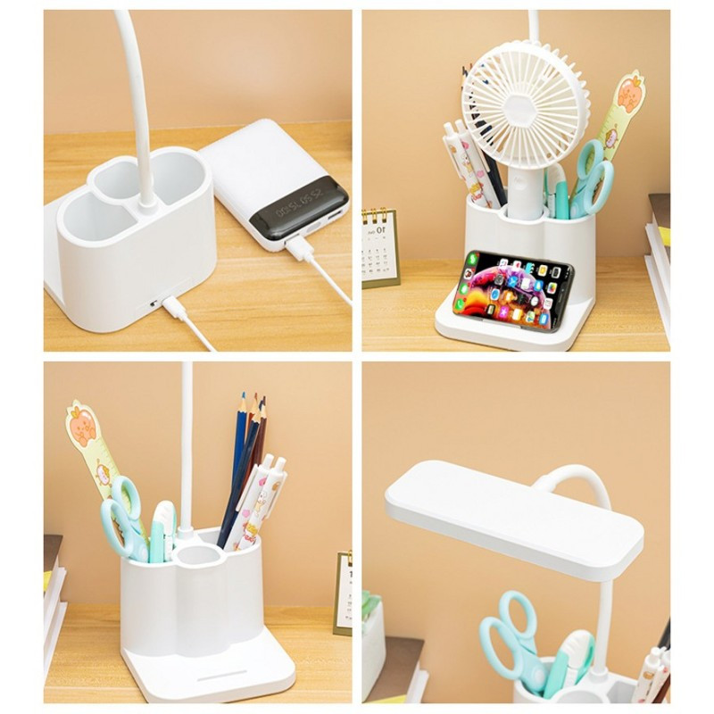 LED-es összecsukható asztali lámpa tolltartó Éjjeli lámpa gyerekeknek Írólámpák Fényes irodai asztali lámpa Olvasószemvédelem