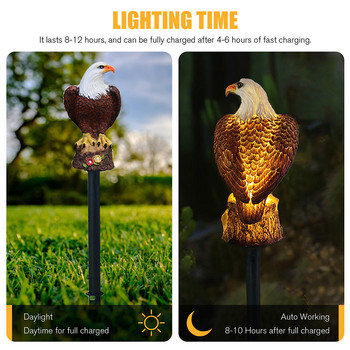 Solar LED Light 1 Drag 3 Animals Landscape Lawn Lamp Automatic Glow Outdoor Waterproof Solar Power Decorative for Pathway Garden