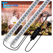 USB LED Grow Light DC 5V 2835 csíkos növénytermesztő lámpa 30cm 50cm piros/kék/fehér cserélhető kapcsolóval beltéri fitolámpához