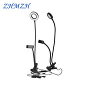 DC5V USB LED Επιτραπέζιες λάμπες με ρυθμιζόμενο LED Selfie Beauty Lamps Ευέλικτο φωτιστικό καθρέφτη USB 10W 12W Λάμπα ανάγνωσης για ζωντανή εκπομπή Tik Tok