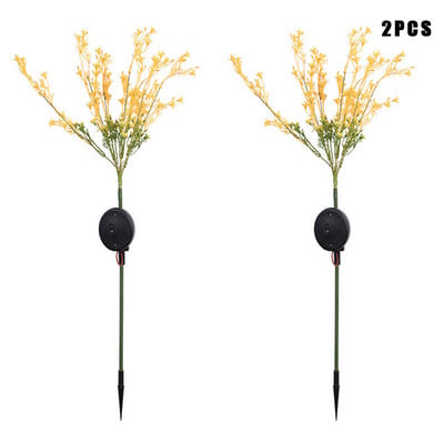 Lumină cu LED-uri solare pentru flori de rapiță, impermeabilă, peisaj în aer liber, lampă decorativă, grădină, curte, gazon, solar DCS