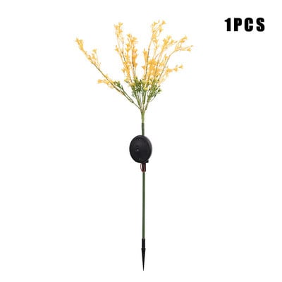 Lumină cu LED-uri solare pentru flori de rapiță, impermeabilă, peisaj în aer liber, lampă decorativă, grădină, curte, gazon, solar DCS