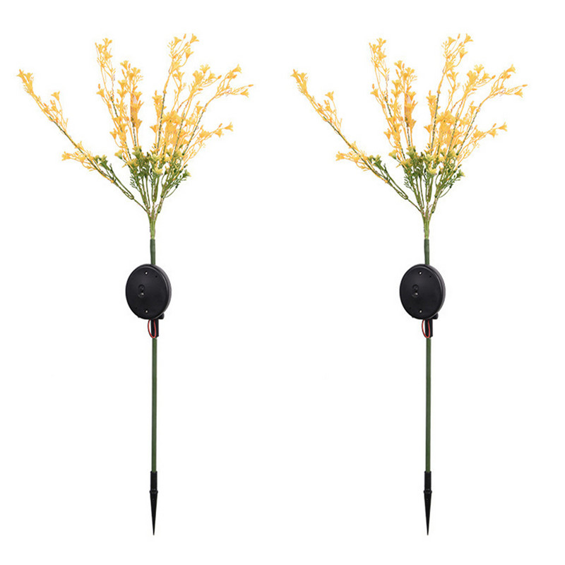 Lumină cu LED-uri solare pentru flori de rapiță, impermeabilă, peisaj în aer liber, lampă decorativă, grădină, curte, gazon, solar DCS