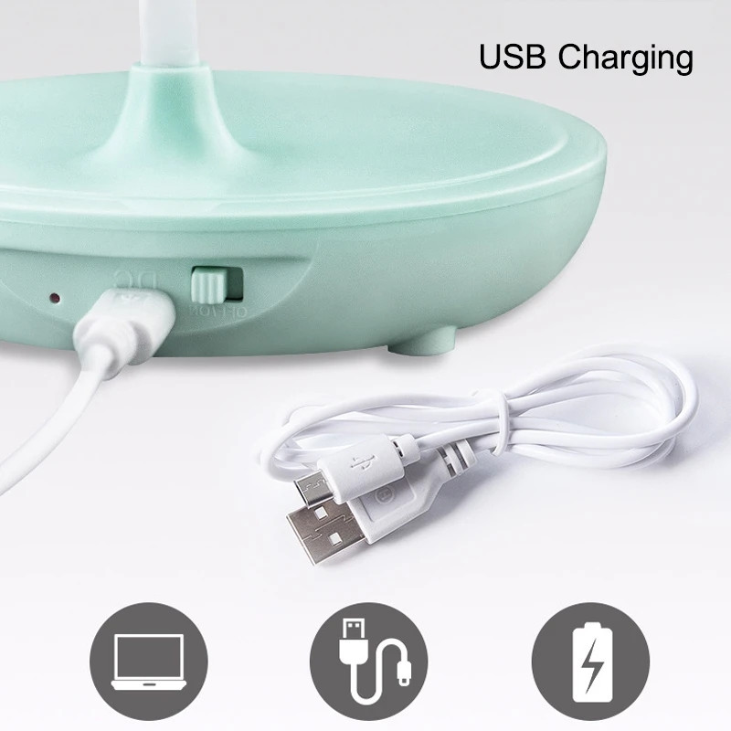 Hämardatav puuteandur USB-laadimis-LED-laualaud Öine voodipoolne lugemislambi valgus Paindlik reguleerimine Laadimine Ühenduslamp