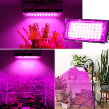 50W 100W 200W LED Grow Light Full Spectrum Phytolamp για φυτά εσωτερικού χώρου Λάμπες φυτών σπορόφυτων λουλουδιών θερμοκηπίου Αυξητικός φωτισμός
