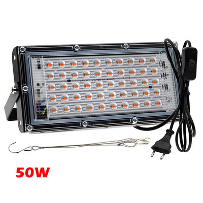 50W 100W 200W LED auginimo šviesa viso spektro fitolampa, skirta kambariniams augalams šiltnamio efektą sukeliančių gėlių sodinukų sodinukų lempos auginimo apšvietimas