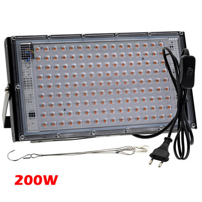 50W 100W 200W LED auginimo šviesa viso spektro fitolampa, skirta kambariniams augalams šiltnamio efektą sukeliančių gėlių sodinukų sodinukų lempos auginimo apšvietimas