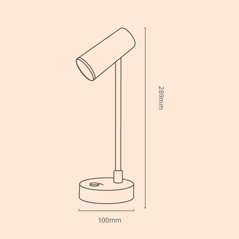 Lămpi de masă cu LED reîncărcabile prin USB cu suport LED cu reglaj la atingere Lampă de lectură Lampă de lectură 3 moduri Lampă de studiu modernă minimalistă