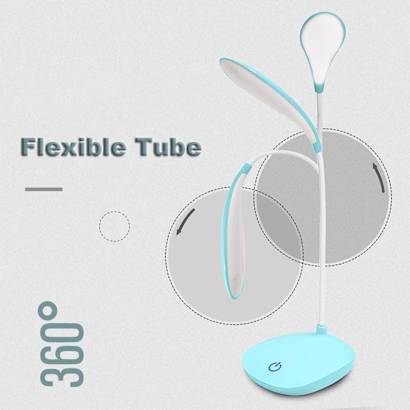Led Touch aptumšojama galda lampa USB uzlāde 3 Bright Adjust galda lampa Pārnēsājama mācību galda lampa lasīšanai biroja darba apgaismojumam