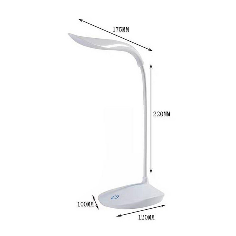 Biroja spilgta galda lampa uzlādējams akumulators LED statīvs bērniem rakstāmgalda lampas galda laternas studentu mācību grāmatu lasīšanai.