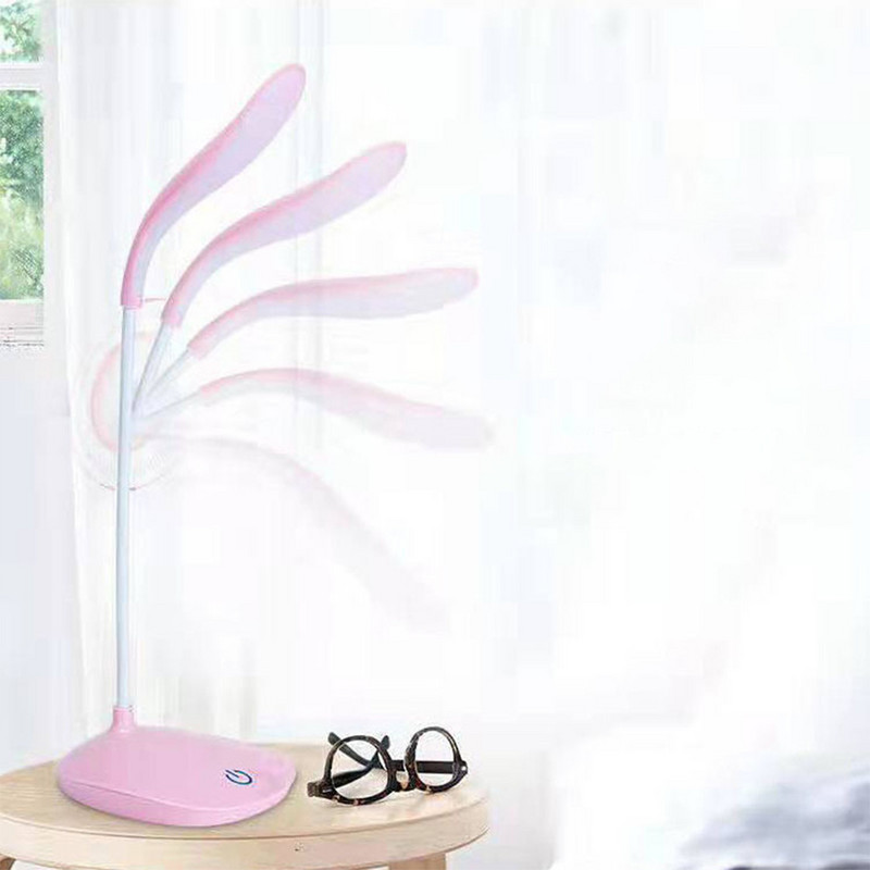 Biroja spilgta galda lampa uzlādējams akumulators LED statīvs bērniem rakstāmgalda lampas galda laternas studentu mācību grāmatu lasīšanai.
