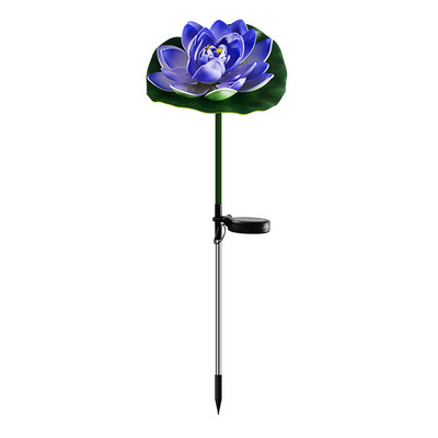 RGB színes napelemes fűnyíró lámpa szimuláció lótuszvirágos lámpa otthoni dekorációs virágoskert dekoráció vízálló tájfény
