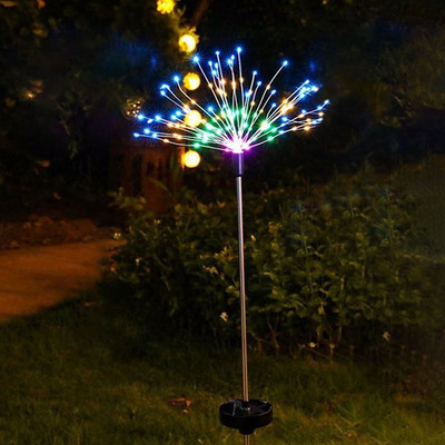 Saules gaismas LED uguņošanas gaismekļi āra ūdensnecaurlaidīgai stīgu lampiņai DIY Garland Fairy Light dārza/zāliena/ainavas/brīvdienu dekorēšanai