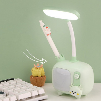 Φορητό επιτραπέζιο φωτιστικό LED Fawn Rabbit Πτυσσόμενο χαριτωμένο καρτούν Φωτιστικό γραφείου USB επαναφόρτισης LED φως ανάγνωσης Προστατευτικό νυχτερινό φως για τα μάτια