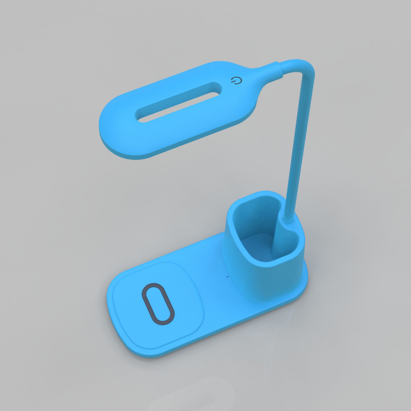 Többfunkciós LED-es tolltartó asztali lámpa Diákok tanulnak a szemvédelemről USB éjszakai fény hálóterem éjjeli telefon vezeték nélküli töltő