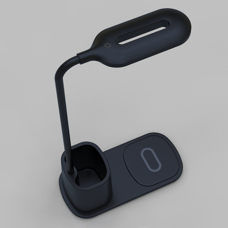 Többfunkciós LED-es tolltartó asztali lámpa Diákok tanulnak a szemvédelemről USB éjszakai fény hálóterem éjjeli telefon vezeték nélküli töltő