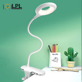 Lampă de birou LED cu clemă tactilă Lampă de birou, reîncărcabilă, flexibilă, cu USB, Lampă de birou pentru copii, studenți, pentru învățare.