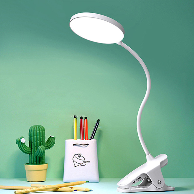 Lampă de birou LED cu clemă tactilă Lampă de birou, reîncărcabilă, flexibilă, cu USB, Lampă de birou pentru copii, studenți, pentru învățare.