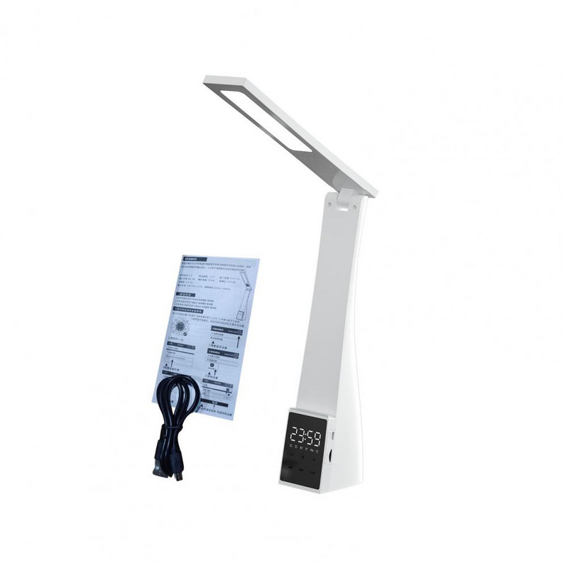 1 set Lampă de birou LED durabilă Consum redus de energie Lampă de noapte Prognoza temperaturii Multifuncțională