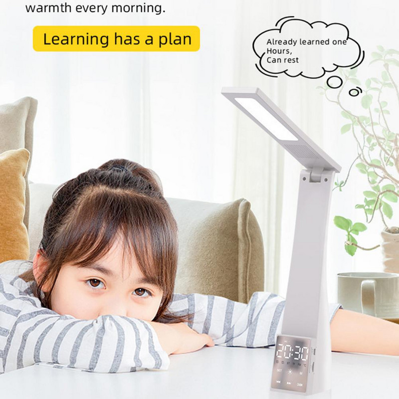 1 set Lampă de birou LED durabilă Consum redus de energie Lampă de noapte Prognoza temperaturii Multifuncțională