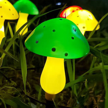 Mushroom Ground Light Ανθεκτικό ηλιακό διακοσμητικό μονοπάτι Landscape Lights Εύκολη εγκατάσταση Αυτόματο διακόπτη κινουμένων σχεδίων για αυλή