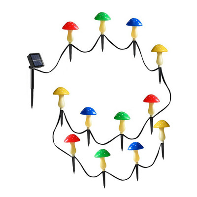 Grybų apšvietimas, patvarus saulės dekoratyvinis takas kraštovaizdžio šviestuvai Lengvas montavimas Automatinis jungiklis kiemui