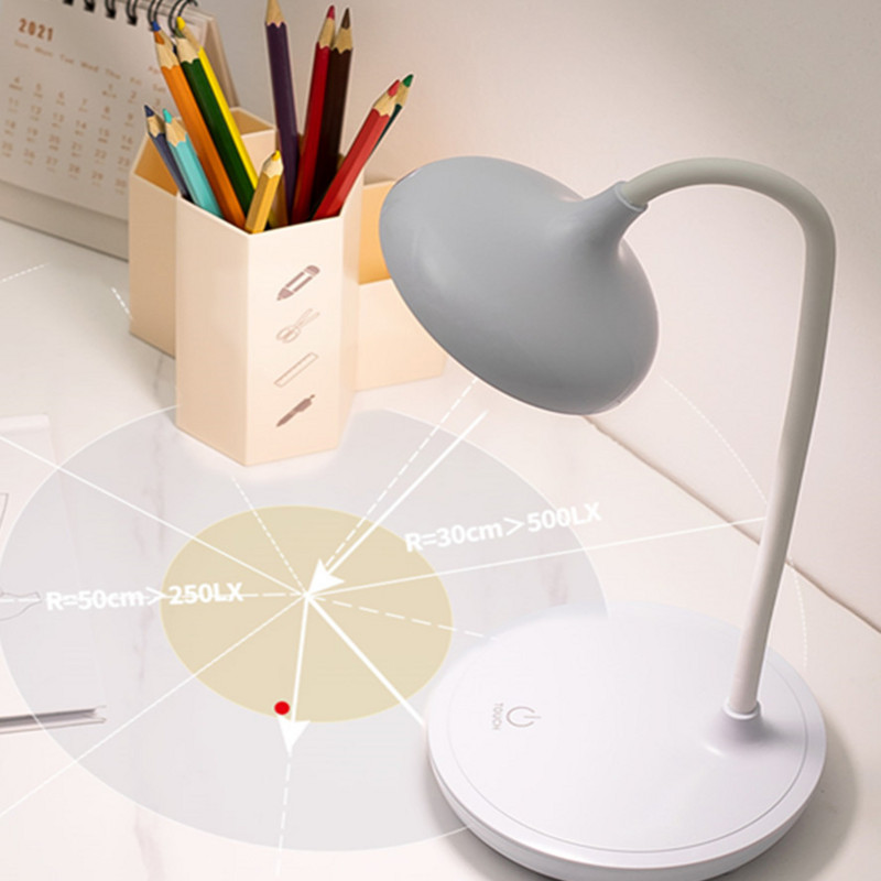 Lampă de masă cu LED alimentată prin USB Lampă cu tub cu LED pentru protecția ochilor Cameră de studiu Lampă de masă pentru lectură Protecția ochilor Lampă de noptieră pentru dormitor