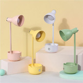 Lampă de birou nordică cu LED creativă, protecția ochilor, reglare la atingere, reîncărcabilă prin USB, lampă de masă pentru decorarea casei pentru dormitor