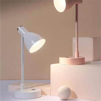 Творческа LED скандинавска настолна лампа Защита на очите с докосване, USB акумулаторна настолна лампа за нощно шкафче за домашен декор