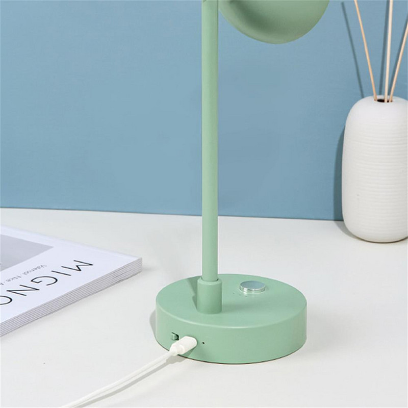 Lampă de birou nordică cu LED creativă, protecția ochilor, reglare la atingere, reîncărcabilă prin USB, lampă de masă pentru decorarea casei pentru dormitor