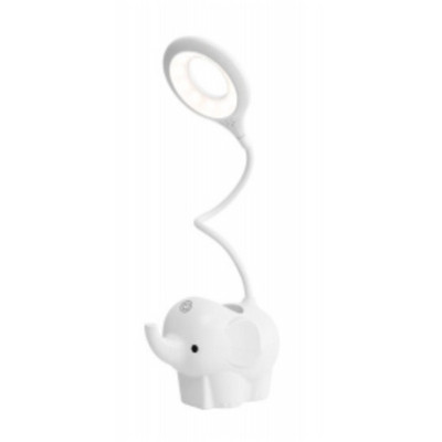 Kreatív Elephant Animal Led asztali lámpa USB töltőcsatlakozó, kettős felhasználású, háromszínű, állítható hőmérsékletű oktató asztali lámpa