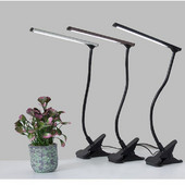 Összecsukható asztali lámpa USB-töltő, csíptetős asztali lámpa, hajlékony tömlő éjszakai fény Hálószoba olvasólámpa utazáshoz