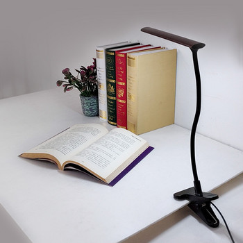 Сгъваема настолна лампа USB зареждане Закопчаваща се настолна лампа Гъвкав маркуч Нощна лампа Лампа за четене в спалнята За обучение при пътуване