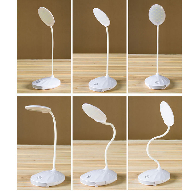 Kontori laud LED laualamp USB Laetav aku ere lamp Silmahooldus Mini Flex Room Laud Laste lamp Magamistoa öökapp