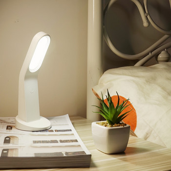 LED настолна лампа за учене, четене, акумулаторна сензорна димация, деца, деца, нощни лампи, нощно шкафче за стена, спалня, стая, държач
