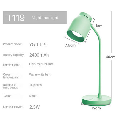 Multifunktsionaalne LED laualamp Säästke energiat Usb öövalgus Pika vastupidavusega silmade kaitse Kokkupandavad laualambid soe valge valgus