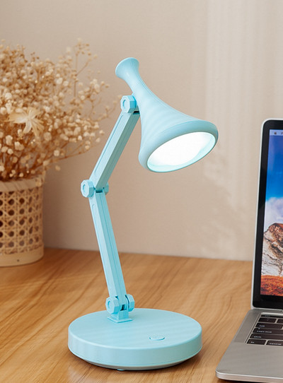 Lampă de birou pliabilă, reîncărcabilă prin USB, dormitor, studiu, lectură, cărți de studiu, lămpi, lumină de noapte, protecție pentru ochi, lumini de noptieră, cadou