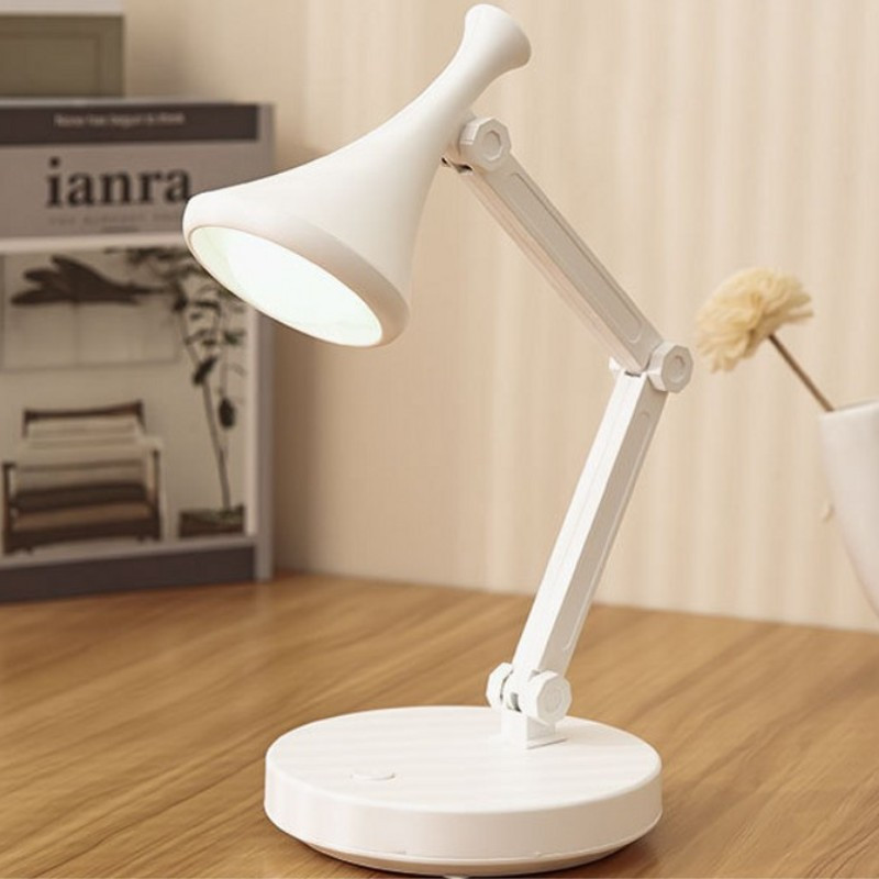 Lampă de birou pliabilă, reîncărcabilă prin USB, dormitor, studiu, lectură, cărți de studiu, lămpi, lumină de noapte, protecție pentru ochi, lumini de noptieră, cadou