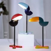Lampă de birou creativă cu LED, control tactil, 3 culori, lampă de masă cu LED, lumină de masă reîncărcabilă prin USB, noptieră pentru copii