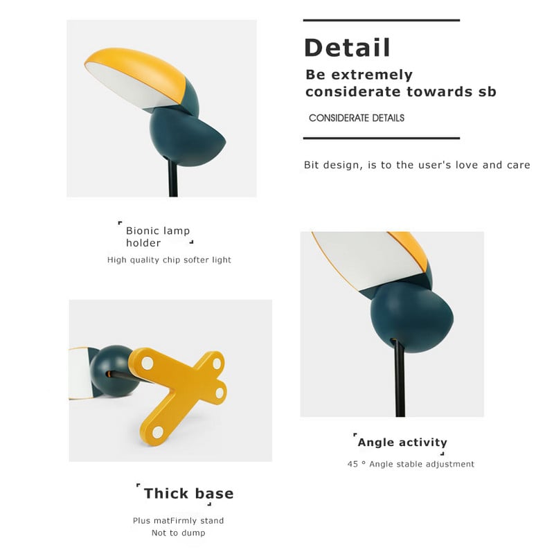 Lampă de birou creativă cu LED, control tactil, 3 culori, lampă de masă cu LED, lumină de masă reîncărcabilă prin USB, noptieră pentru copii