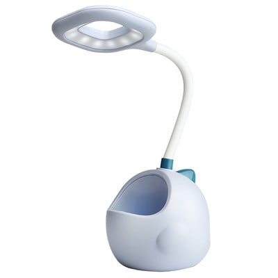 Lampă de masă LED, reîncărcabilă prin USB, lumină de noapte, pliabilă, flexibilă, pentru birou, protecție pentru ochi, suport multifuncțional pentru pix pentru învățare