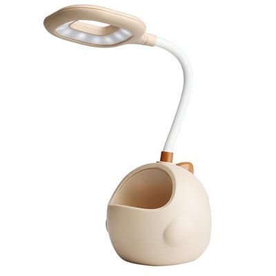 Lampă de masă LED, reîncărcabilă prin USB, lumină de noapte, pliabilă, flexibilă, pentru birou, protecție pentru ochi, suport multifuncțional pentru pix pentru învățare