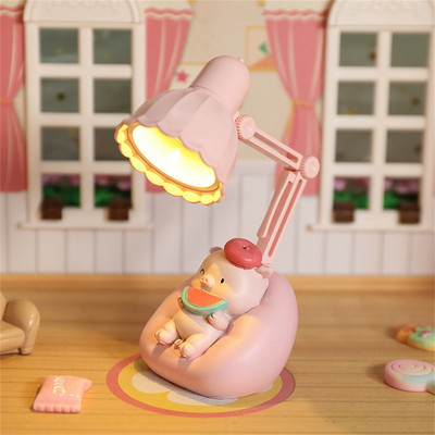 Creativ Drăguț Lumină de Noapte Portabilă Protecție Ochi Lampă de Noapte Dormitor Noptieră Decorare Desktop Lumină Atmosferă Cadou pentru copii