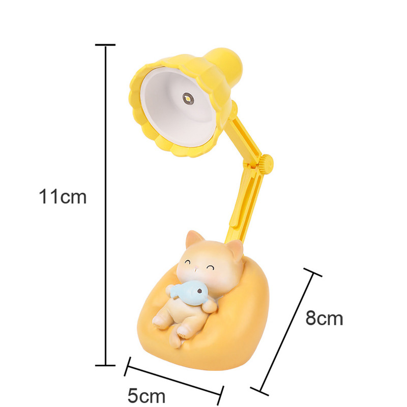 Creativ Drăguț Lumină de Noapte Portabilă Protecție Ochi Lampă de Noapte Dormitor Noptieră Decorare Desktop Lumină Atmosferă Cadou pentru copii