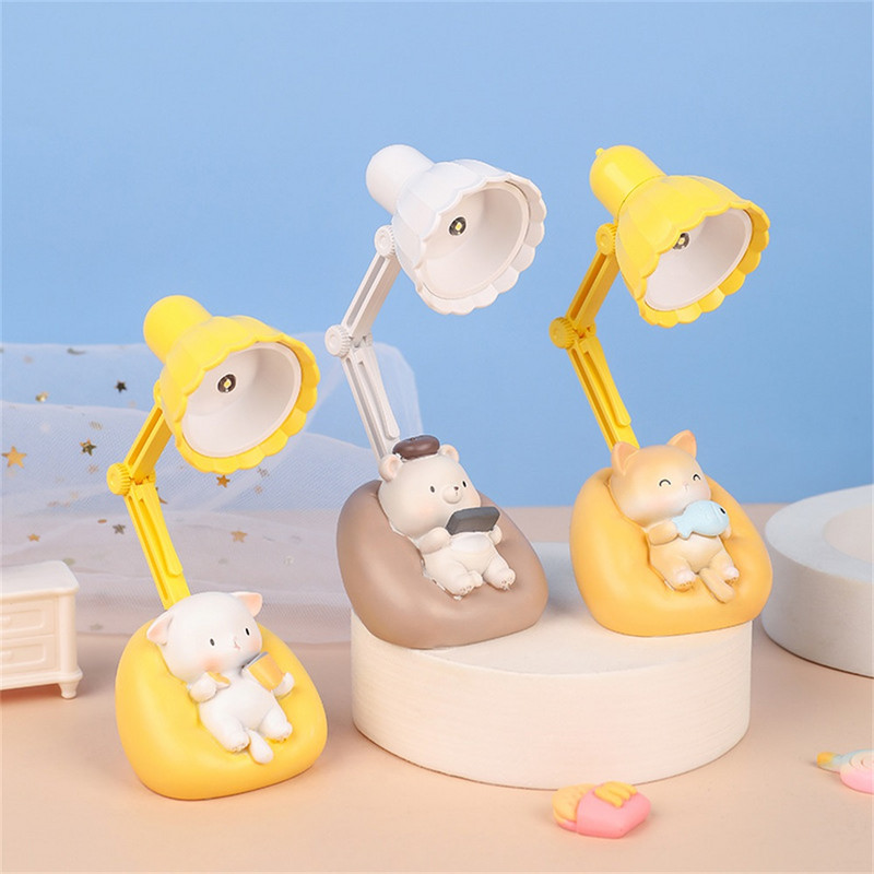 Creativ Drăguț Lumină de Noapte Portabilă Protecție Ochi Lampă de Noapte Dormitor Noptieră Decorare Desktop Lumină Atmosferă Cadou pentru copii